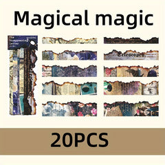 20pcs Renaissance Newspaper Stickers DIY Decorative Journal Scrapbook