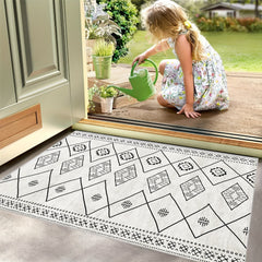 Persian Anti Fatigue Kitchen Mat Boho Anti Slip Carpet