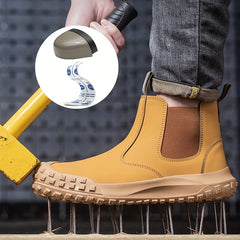CEATSAFETV Men's Steel Toe Work Safety Boots