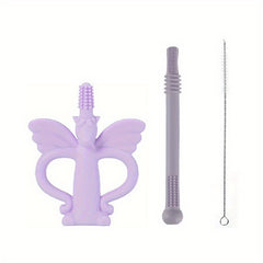 2pcs Baby Teething Toys Silicone Grinding Chewing Toy