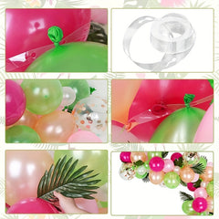 75pcs Hawaiian Party Balloon Arch Bridge Tropical Leaf Balloon Set