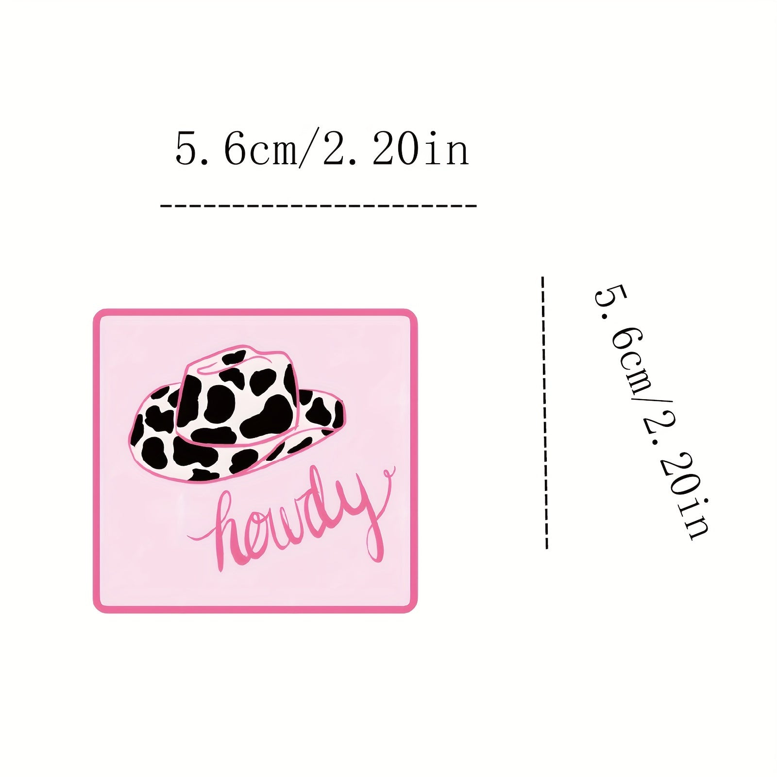 110pcs Cowgirl Stickers Pink Cowgirl Hat Western Girls Boots Stickers Pack