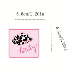 110pcs Cowgirl Stickers Pink Cowgirl Hat Western Girls Boots Stickers Pack
