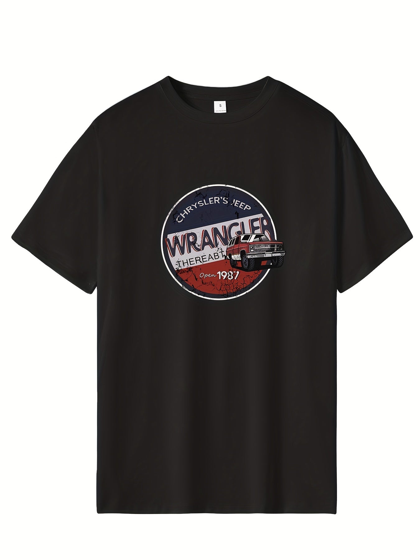 Men's Printed Leisure Sports T shirt Round Neck Tee Shirt