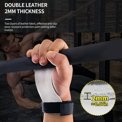 Gym Gloves w/ Barbell Grips & Palm Protection for Deadlifts Toes Crossfit