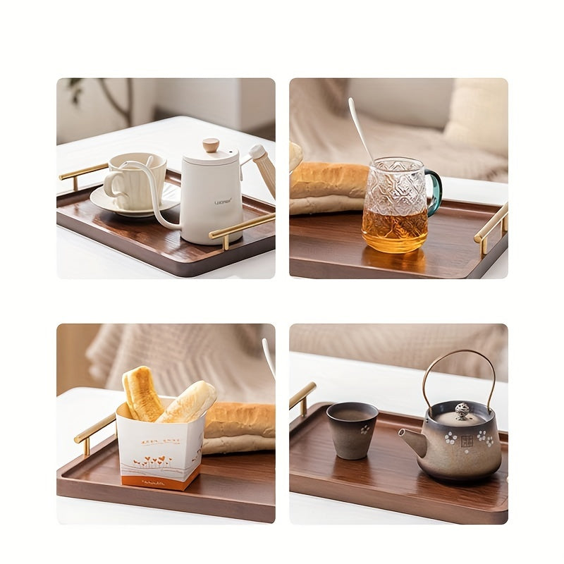 Bamboo Serving Tray Coffee Table Tray Decorative Tray