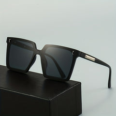 Square Frame UV Protection Sunglasses With Case