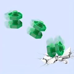 Colorful Screw & Nut Building Blocks Pink Green Yellow