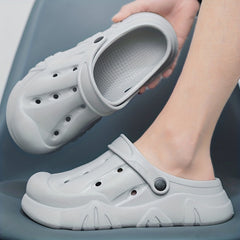 Men's Lightweight Comfy Clogs Hollow Out Non Slip Garden Shoes