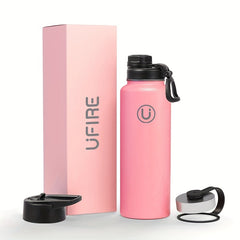 Vacuum Insulated Water Bottle Stainless Steel Leakproof Cup for Camping