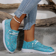 Women's Print Walking Shoes Lightweight Low Top Sport Shoes