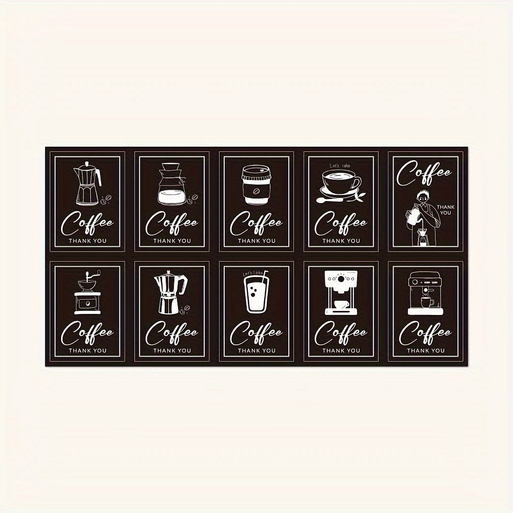 100pcs Coffee Cup Stickers for DIY, Guitar, Laptop, Motorcycle, Car