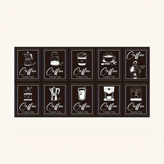 100pcs Coffee Cup Stickers for DIY, Guitar, Laptop, Motorcycle, Car