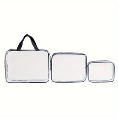 Transparent Makeup Bag Zipper Cosmetic Organizer Waterproof Travel Wash Bag