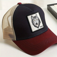 Unisex Sunshade Breathable Casual Baseball Cap With Animal Pattern