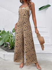 Wide Leg Jumpsuit Sleeveless Tied Cami Jumpsuit Women's Clothing