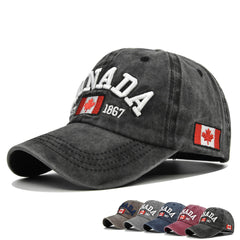 ANADA Embroidered Maple Leaf Baseball Cap Sun Hat