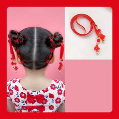 Colorful Bell Hairband with Flower Pendant for Kids