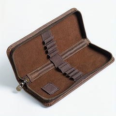 Faux Leather Pencilcase for School and Office Supplies