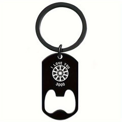 Metal Key Ring Keychain Corkscrew Father's Gift For Men Friends