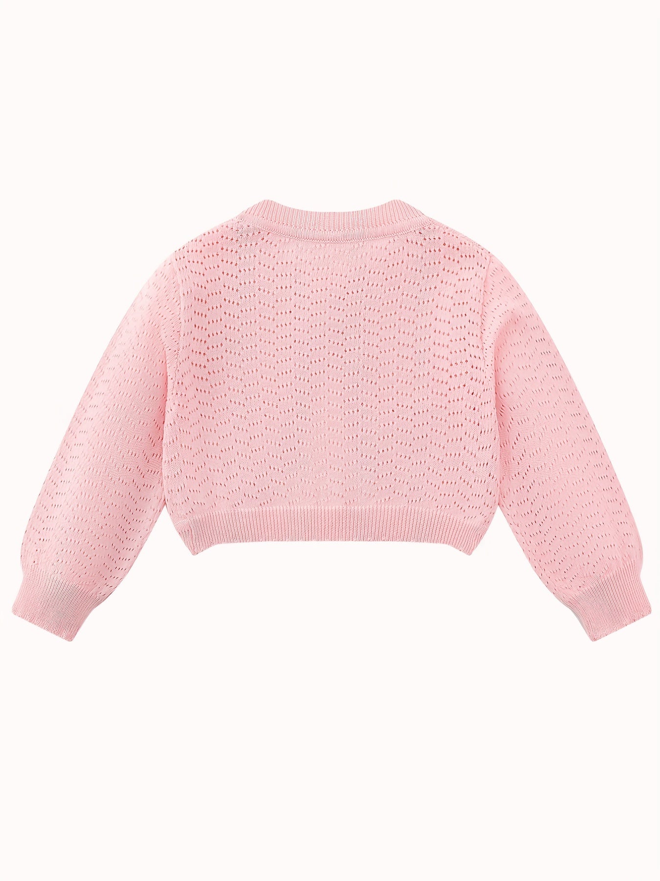 Girls Thin Knitwear Cotton Cardigan Sweater Long Sleeve Cover Up Button Closure