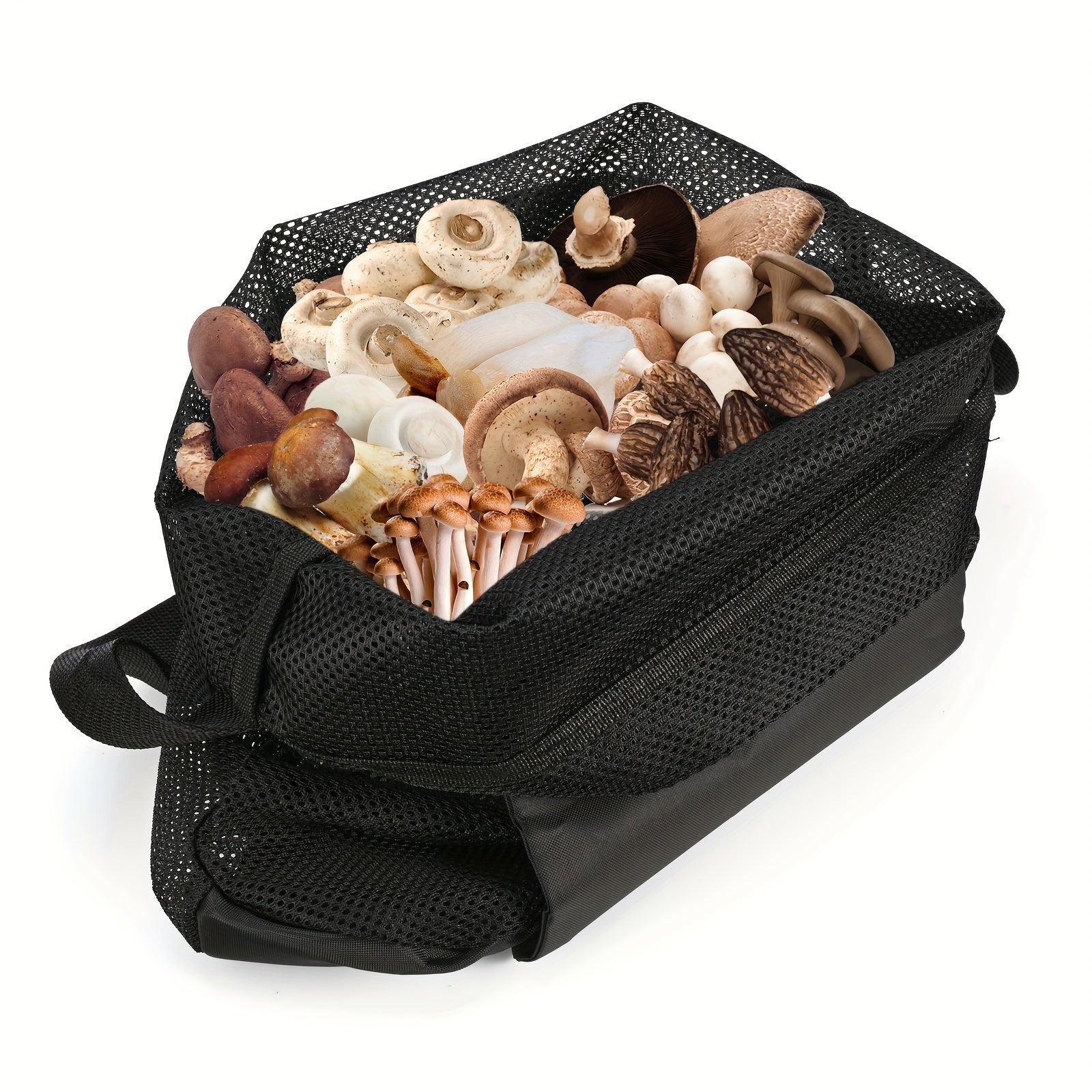 Mesh Clear Mushroom Bag Large Capacity Foraging Pouch