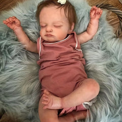19inch Newborn Baby Rebirth Doll Varicose Veins Implanted Hair