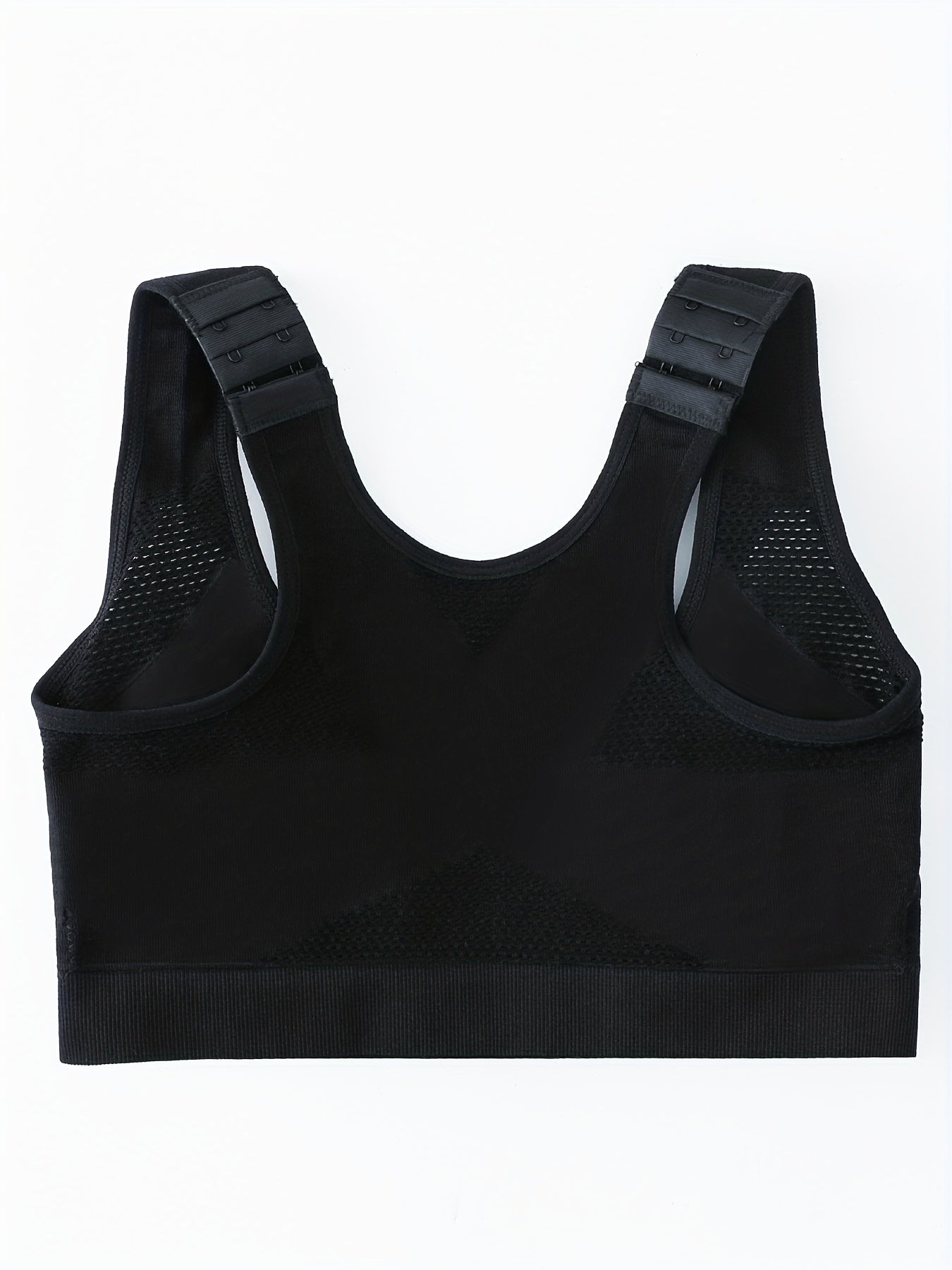Wireless Sports Bra Front Buckle Comfy Push Up Anti Sagging Tank Bra