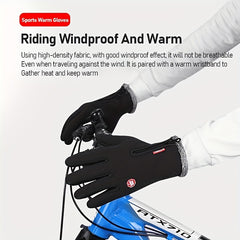 Windproof Touch Screen Gloves for Cycling Skiing Mountaineering