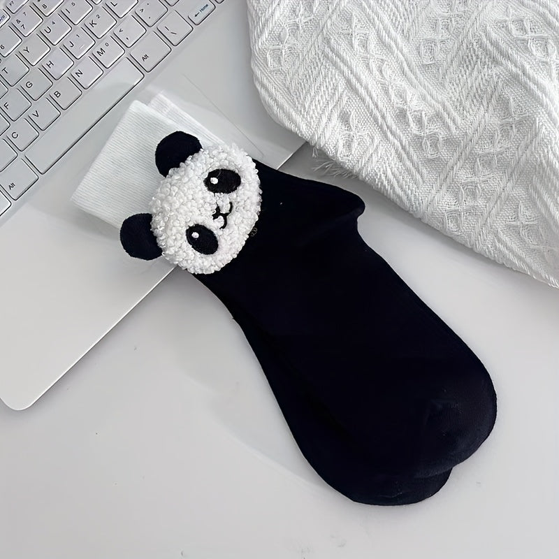 Panda Pattern Sports Socks Cartoon Panda Design