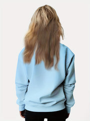 Ice Cream Goat Print Long Sleeve Sweatshirt For Girls