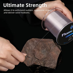 500m Fluorocarbon Fishing Line Strong Nylon Carbon Fiber Leader for Fly Fishing