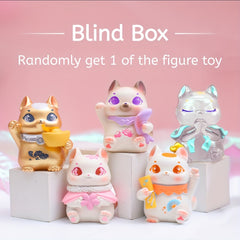 1 Pc Random Lucky Cat Anime Figure Toy Gift For Mom Desktop Decor
