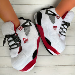 Women's Lace Up Plush Slippers Warm Indoor Comfy Shoes