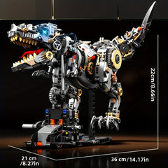 1268pcs Jurassic Mechanical Dino Blocks Tyrannosaurus Rex Model