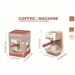 Kids Coffee Machine Toy with Realistic Details & Sound Effects