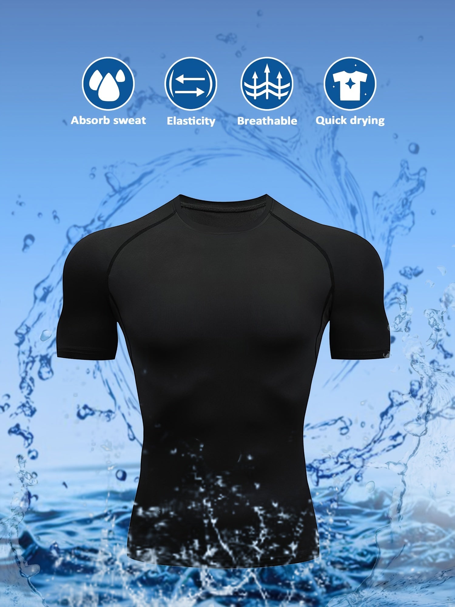 Men's Quick Dry Sports Compression Tee