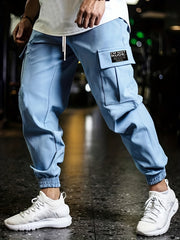 Cargo Pants Men's Flap Pocket Trousers Loose Casual Outdoor Work Pants