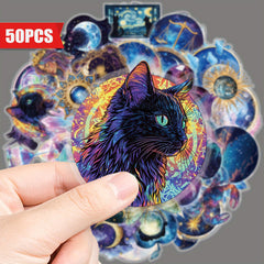 Enchanting Celestial & Magical Illustrations Vinyl Stickers Waterproof Decals