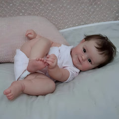 Realistic Newborn Baby Doll Soft Vinyl Rebirth Doll Pink Outfit Safe for Kids 3