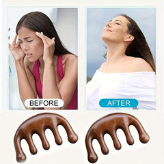 Wooden Scraping Massage Comb for Yoga Fitness Muscle Relaxation