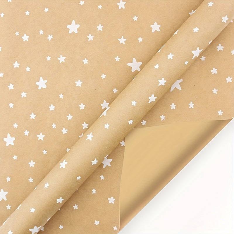 5pcs Retro Christmas Wrapping Paper Sheet Pack 5 Designs 43x100cm Tissue Paper