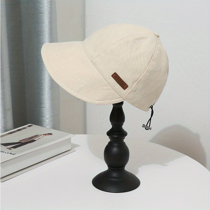 Summer UV Protection Sun Hat Solid Cotton Beach Visors Lightweight Fisherman Hat