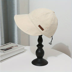 Summer UV Protection Sun Hat Solid Cotton Beach Visors Lightweight Fisherman Hat