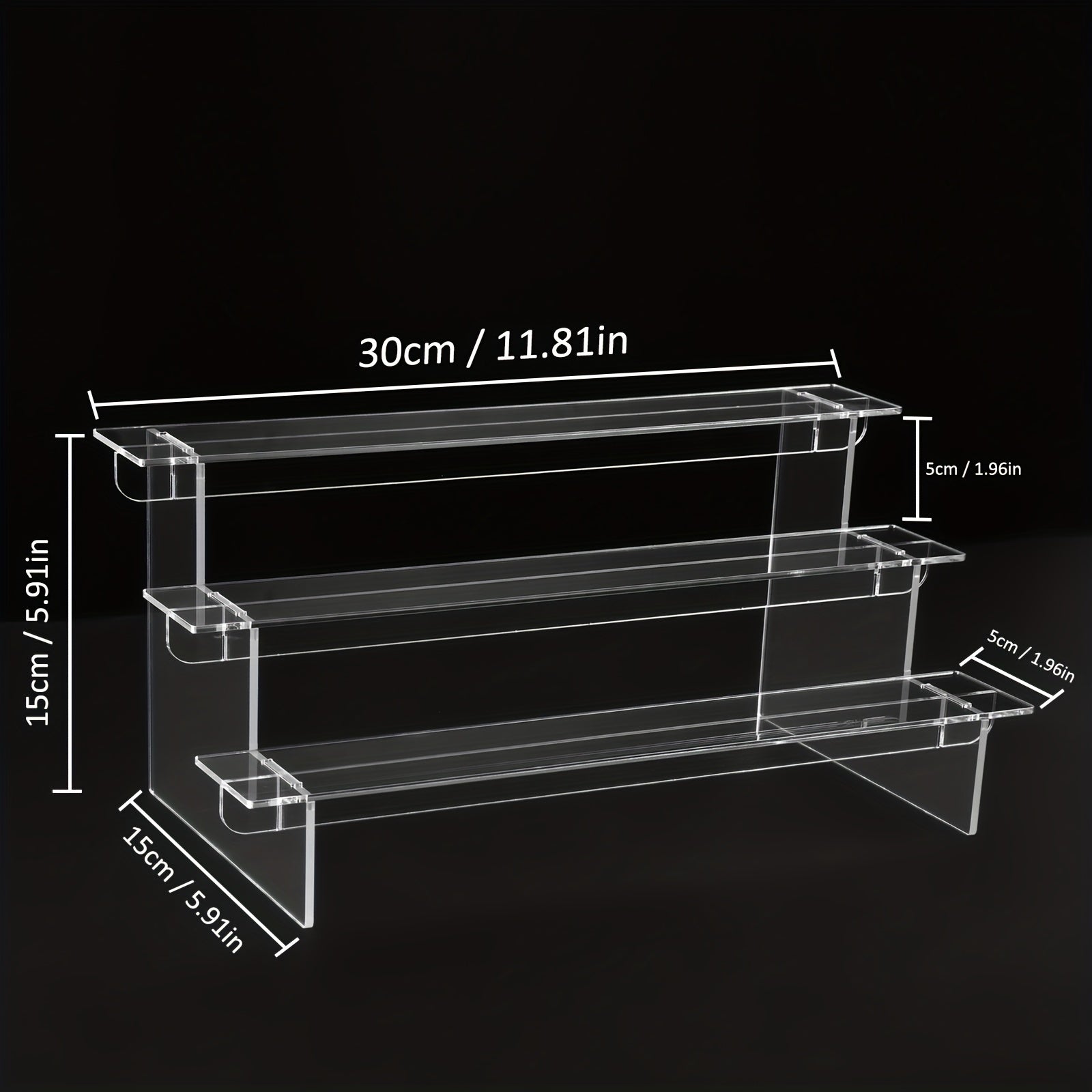 Acrylic Transparent Doll Toy Ladder Display Stand