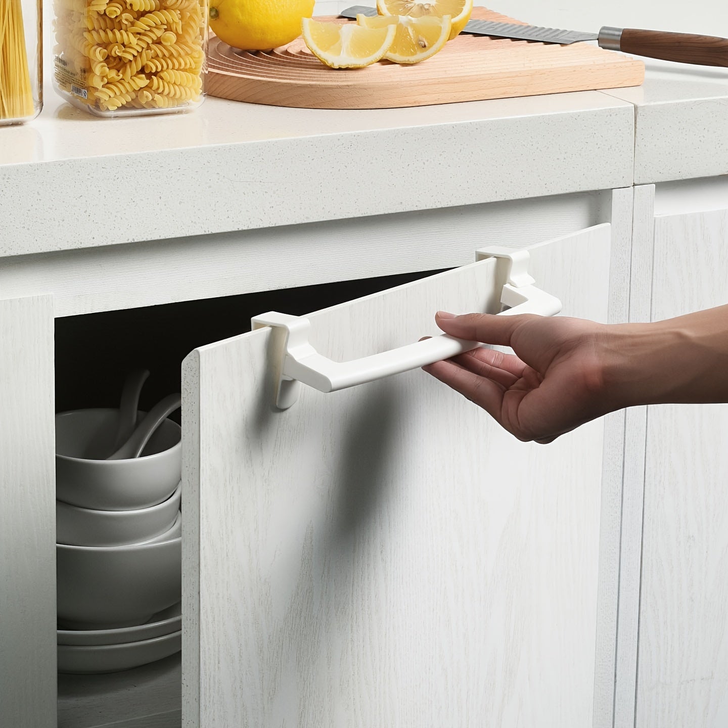 Over Cabinet Door Towel Hanging Rack Kitchen Bathroom Shelf