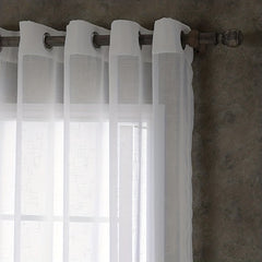 Translucent Hemp Sheer Curtain for Home Decor