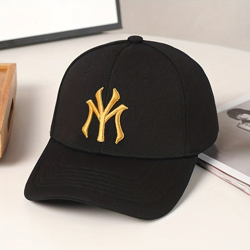 Embroidery Baseball Cap Solid Couple Sun Hat Casual Adjustable Dad Hats