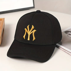 Embroidery Baseball Cap Solid Couple Sun Hat Casual Adjustable Dad Hats
