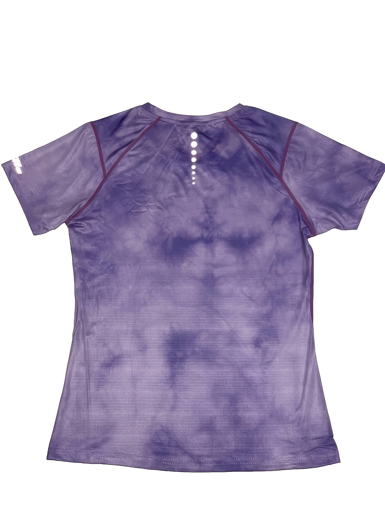 Tie Dye Crew Neck T Shirt Quick Drying Short Sleeve Tee